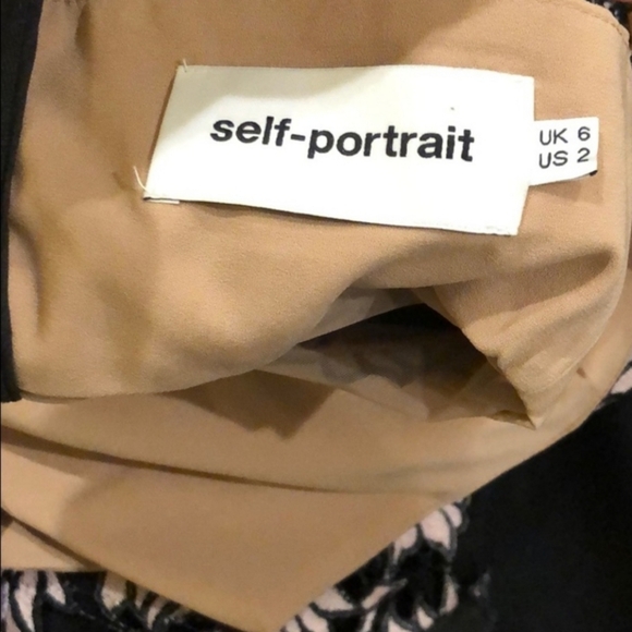 Self-Portrait Flower Lace Jumpsuit!💜🖤 - Picture 4 of 7